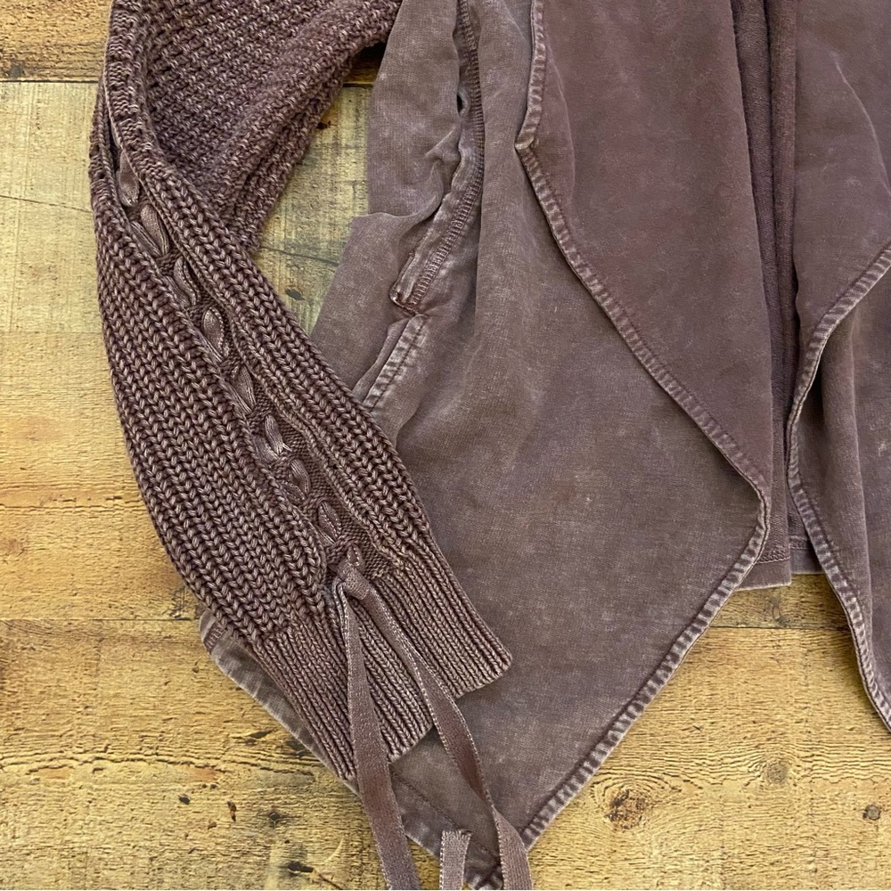 Mineral Washed Jacket/Cardigan Rustic Western Vibe - image 6
